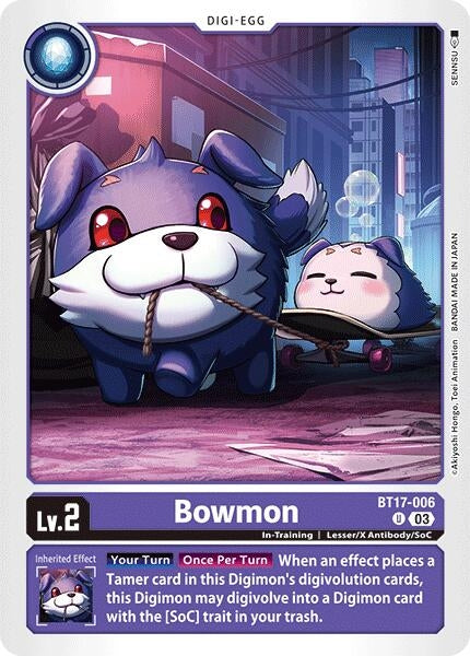 Image for Bowmon (BT17-006 U) (Secret Crisis) - Digimon Card Game