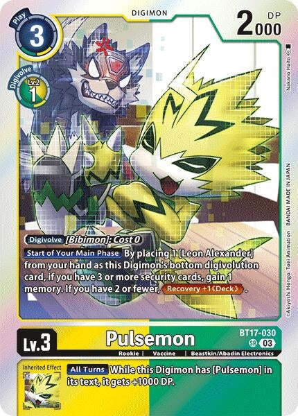 Image for Pulsemon (BT17-030 SR) (Secret Crisis) - Digimon Card Game