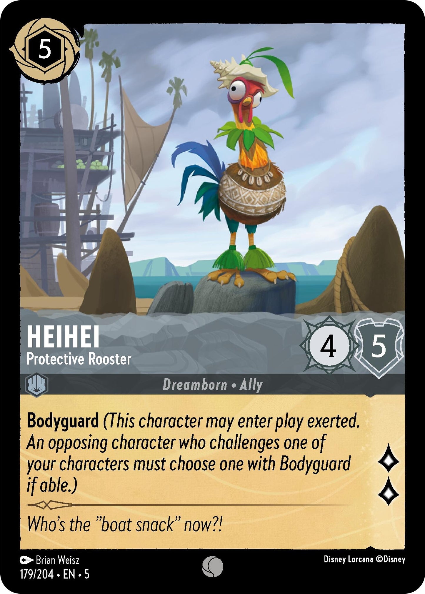 Image for HeiHei - Protective Rooster (179/204) (Shimmering Skies) - Disney Lorcana