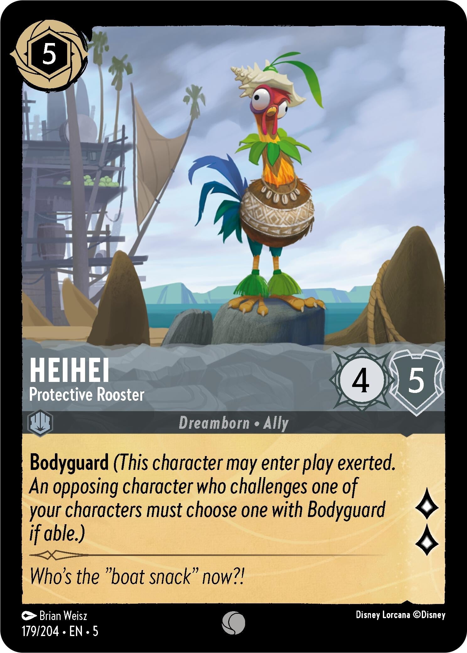 Image for HeiHei - Protective Rooster (179/204) (Shimmering Skies) - Disney Lorcana