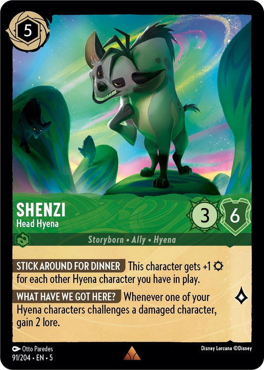 Image for Shenzi - Head Hyena (91/204) (Shimmering Skies) - Disney Lorcana