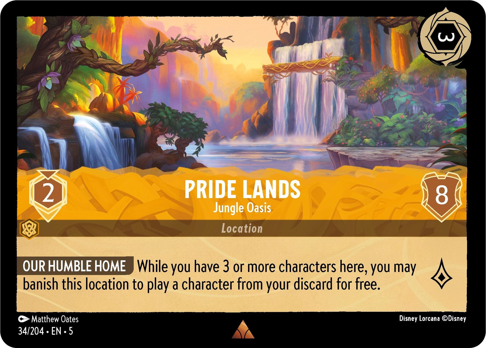 Image for Pride Lands - Jungle Oasis (34/204) (Shimmering Skies) - Disney Lorcana