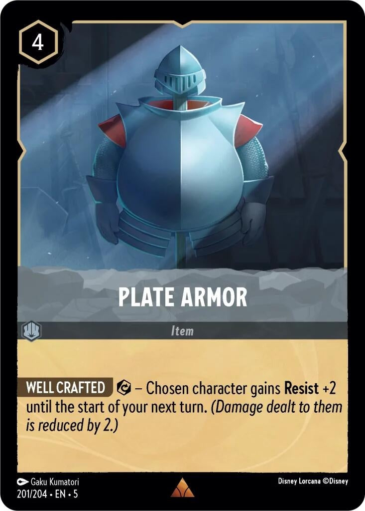 Image for Plate Armor (201/204) (Shimmering Skies) - Disney Lorcana