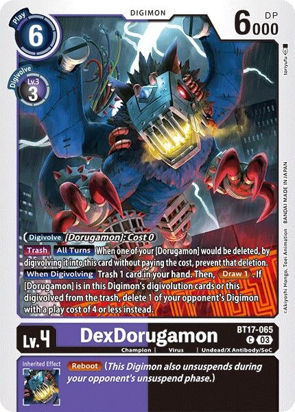 Image for DexDorugamon (BT17-065 C) (Secret Crisis) - Digimon Card Game