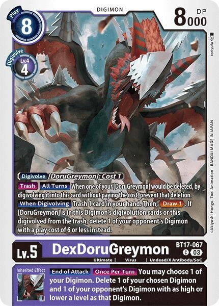 Image for DexDoruGreymon (BT17-067 C) (Secret Crisis) - Digimon Card Game