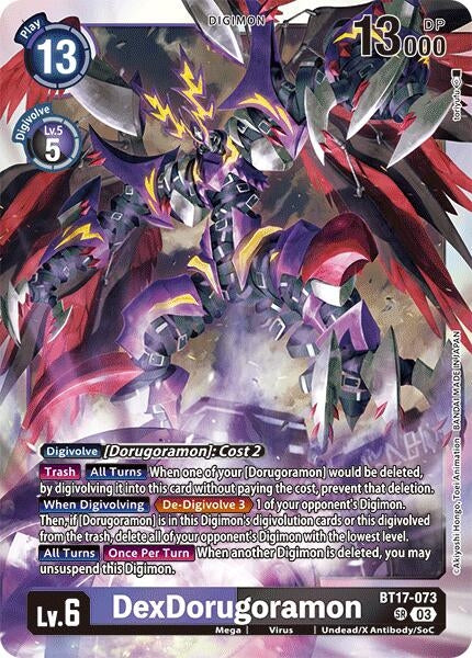 Image for DexDorugoramon (BT17-073 SR) (Secret Crisis) - Digimon Card Game