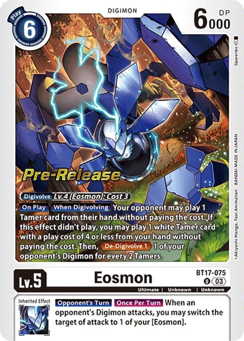 Image for Eosmon - BT17-075 (BT17-075 U) (Secret Crisis Pre-Release Cards) - Digimon Card Game
