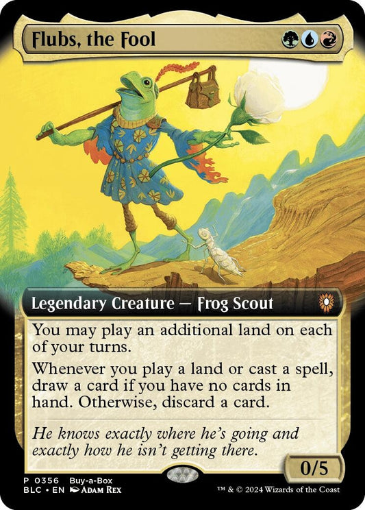 Image for Flubs, the Fool (Extended Art) (356) (Buy-A-Box Promos) - Magic: The Gathering