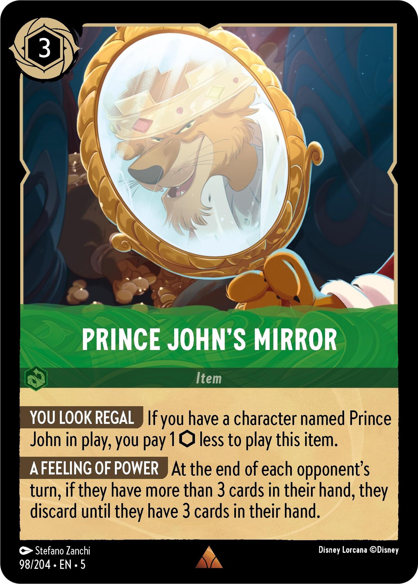Image for Prince John's Mirror (98/204) (Shimmering Skies) - Disney Lorcana