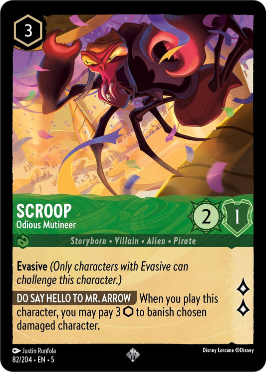 Image for Scroop - Odious Mutineer (82/204) (Shimmering Skies) - Disney Lorcana