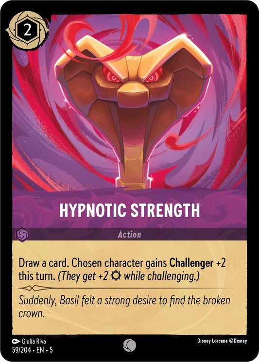 Image for Hypnotic Strength (59/204) (Shimmering Skies) - Disney Lorcana