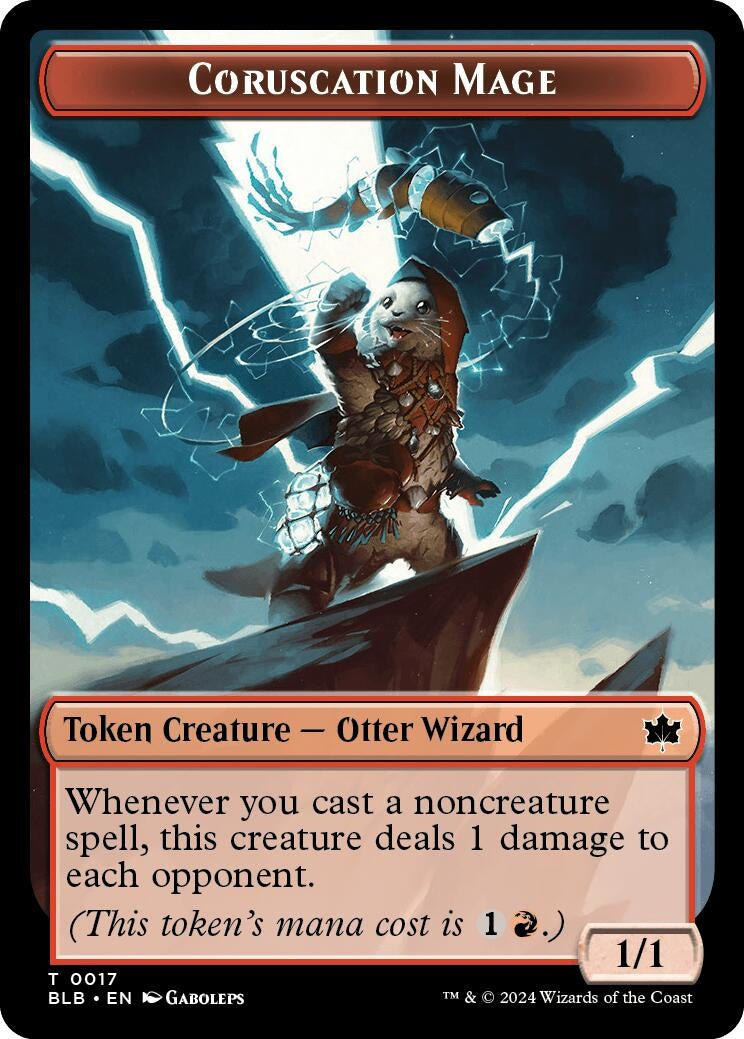 Image for Coruscation Mage Token (17) (Bloomburrow) - Magic: The Gathering