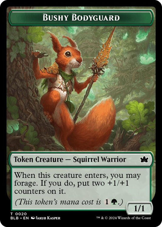 Image for Bushy Bodyguard Token (20) (Bloomburrow) - Magic: The Gathering