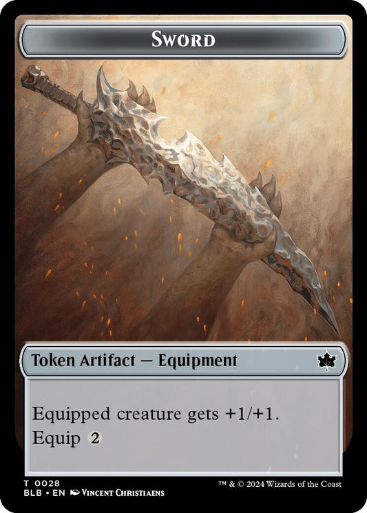 Image for Sword Token (28) (Bloomburrow) - Magic: The Gathering