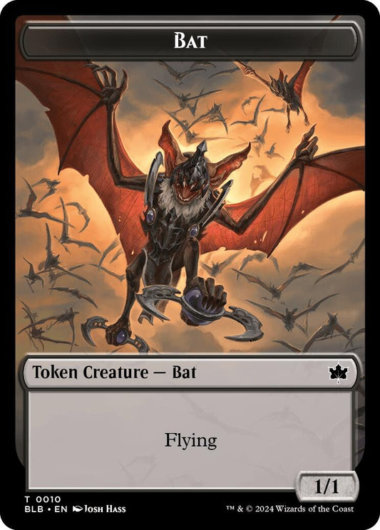 Image for Bat // Intrepid Rabbit Double-Sided Token (10 // 2) (Bloomburrow) - Magic: The Gathering