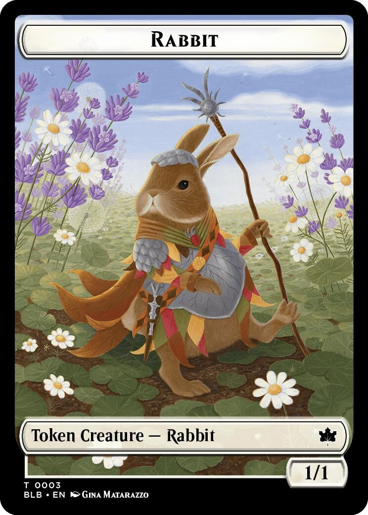 Image for Rabbit // Rabbit Double-Sided Token (3 // 3) (Bloomburrow) - Magic: The Gathering