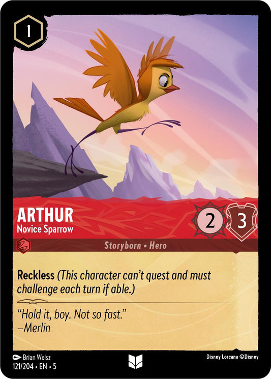 Image for Arthur - Novice Sparrow (121/204) (Shimmering Skies) - Disney Lorcana