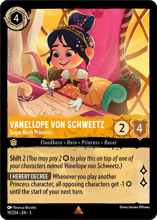 Image for Vanellope von Schweetz - Sugar Rush Princess (19/204) (Shimmering Skies) - Disney Lorcana