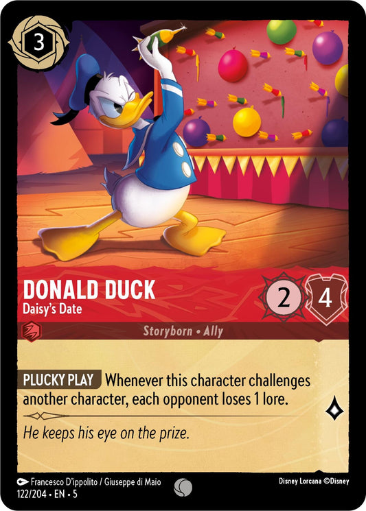 Image for Donald Duck - Daisy's Date (122/204) (Shimmering Skies) - Disney Lorcana