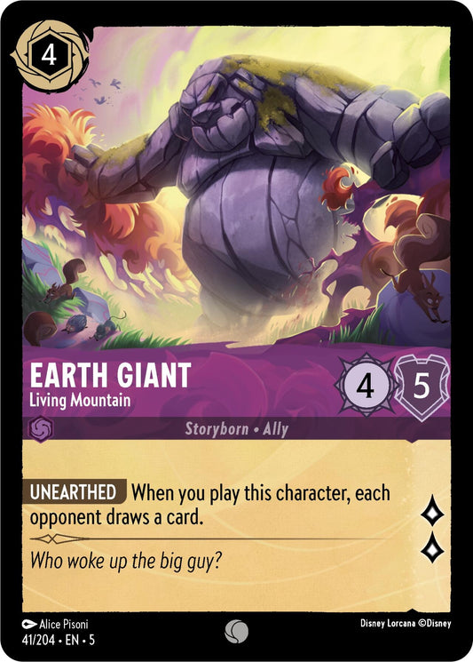 Image for Earth Giant - Living Mountain (41/204) (Shimmering Skies) - Disney Lorcana