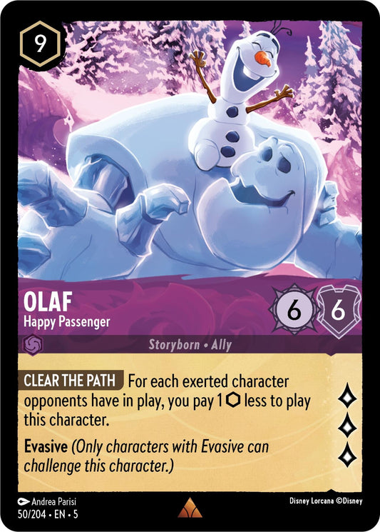 Image for Olaf - Happy Passenger (50/204) (Shimmering Skies) - Disney Lorcana