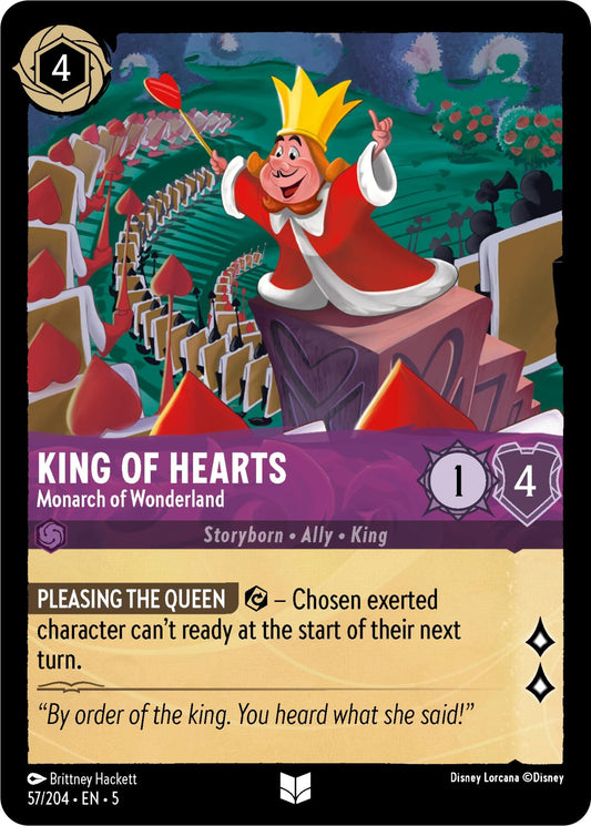 Image for King of Hearts - Monarch of Wonderland (57/204) (Shimmering Skies) - Disney Lorcana