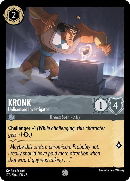 Image for Kronk - Unlicensed Investigator (178/204) (Shimmering Skies) - Disney Lorcana
