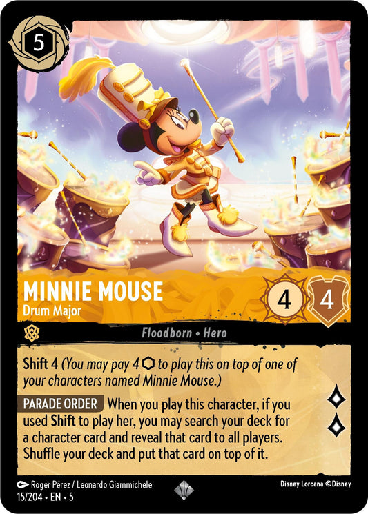 Image for Minnie Mouse - Drum Major (15/204) (Shimmering Skies) - Disney Lorcana