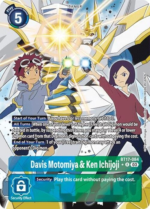 Image for Davis Motomiya & Ken Ichijoji (Alternate Art) (BT17-084 R) (Secret Crisis) - Digimon Card Game