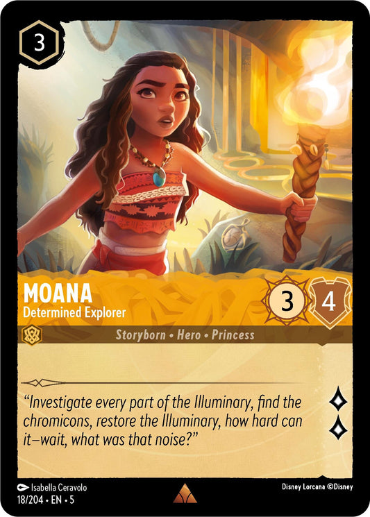 Image for Moana - Determined Explorer (18/204) (Shimmering Skies) - Disney Lorcana