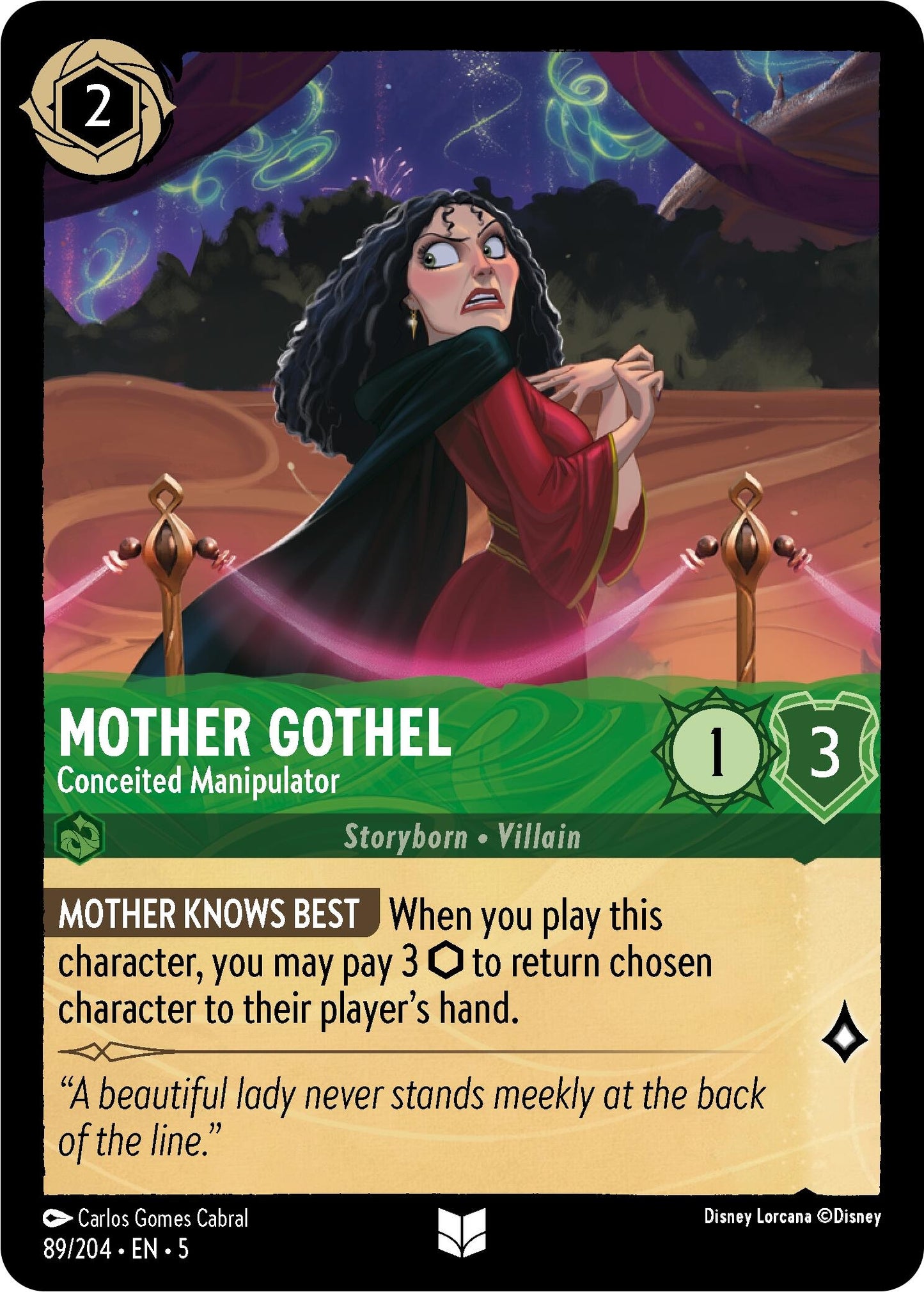 Image for Mother Gothel - Conceited Manipulator (89/204) (Shimmering Skies) - Disney Lorcana