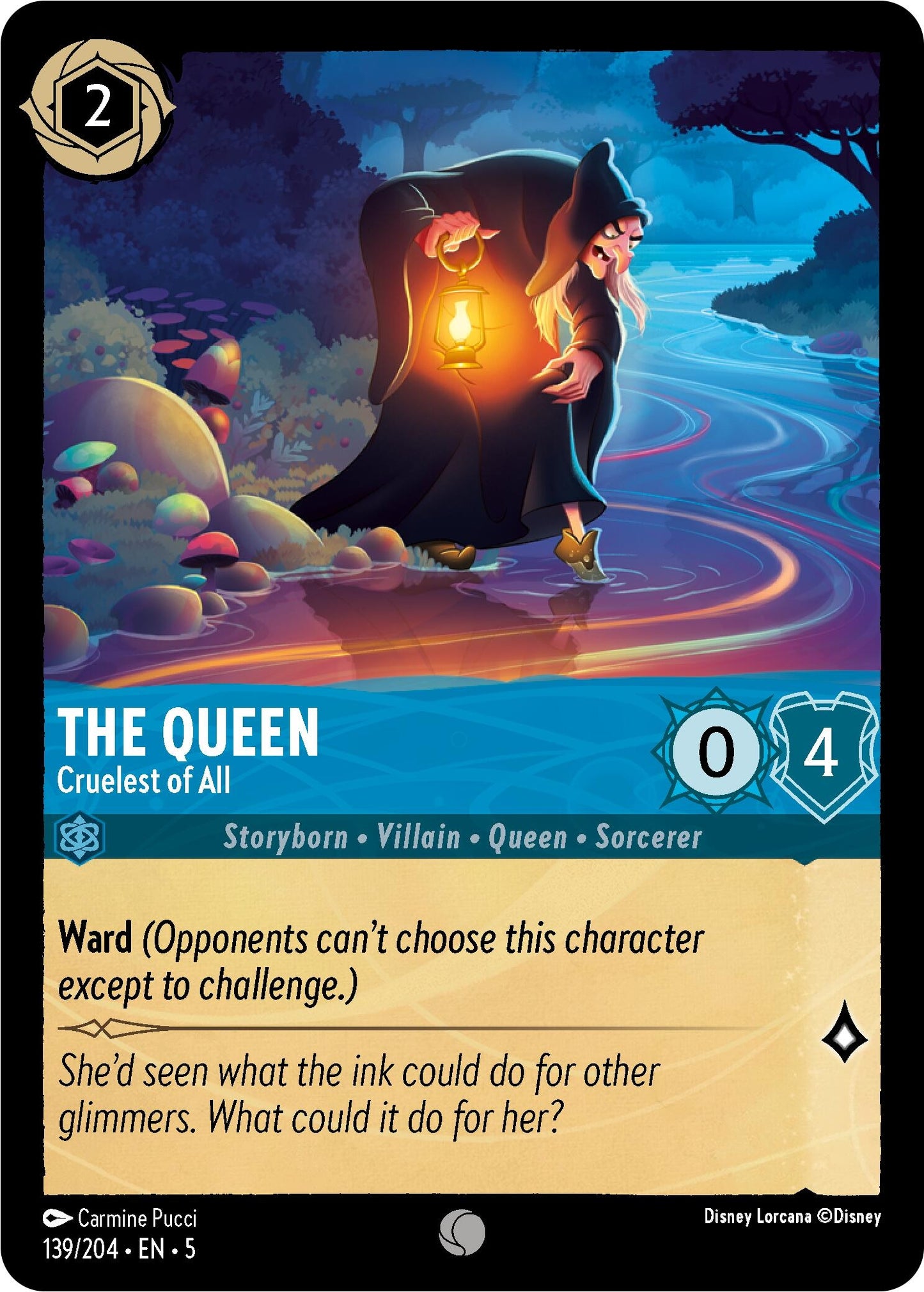 Image for The Queen - Cruelest of All (139/204) (Shimmering Skies) - Disney Lorcana