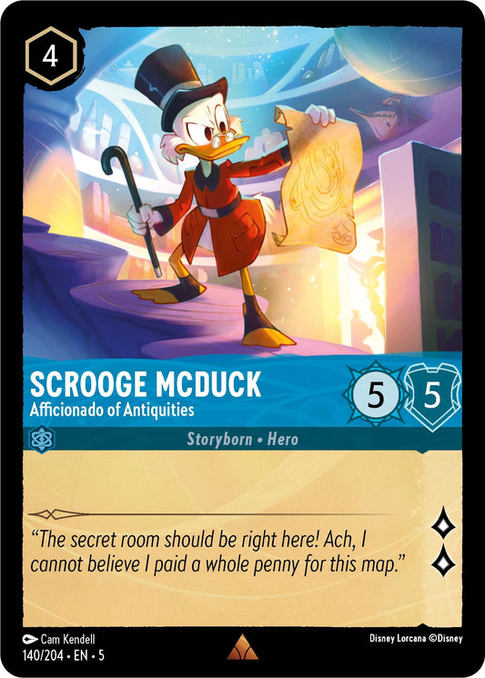 Image for Scrooge McDuck - Afficionado of Antiquities (140/204) (Shimmering Skies) - Disney Lorcana
