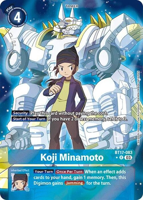 Image for Koji Minamoto (Alternate Art) (BT17-083 R) (Secret Crisis) - Digimon Card Game