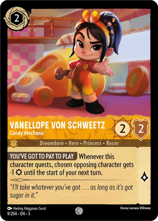 Image for Vanellope von Schweetz - Candy Mechanic (9/204) (Shimmering Skies) - Disney Lorcana