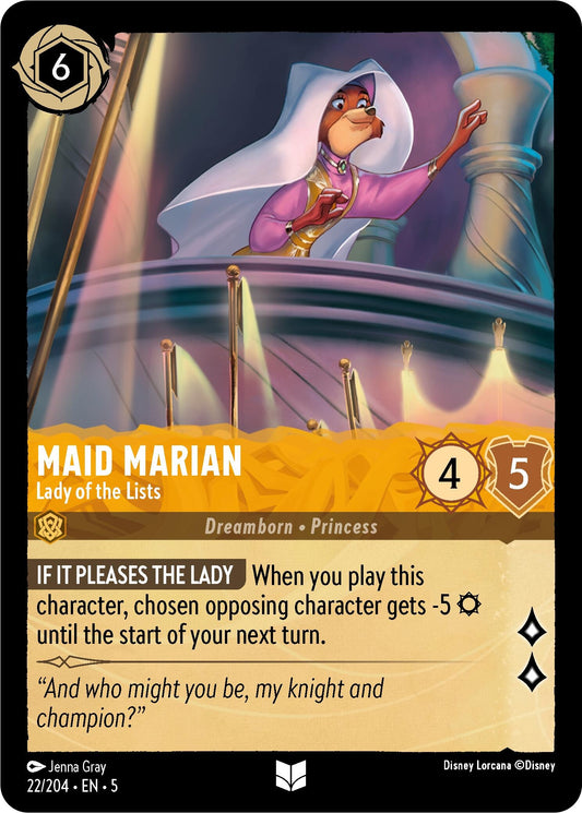 Image for Maid Marian - Lady of the Lists (22/204) (Shimmering Skies) - Disney Lorcana
