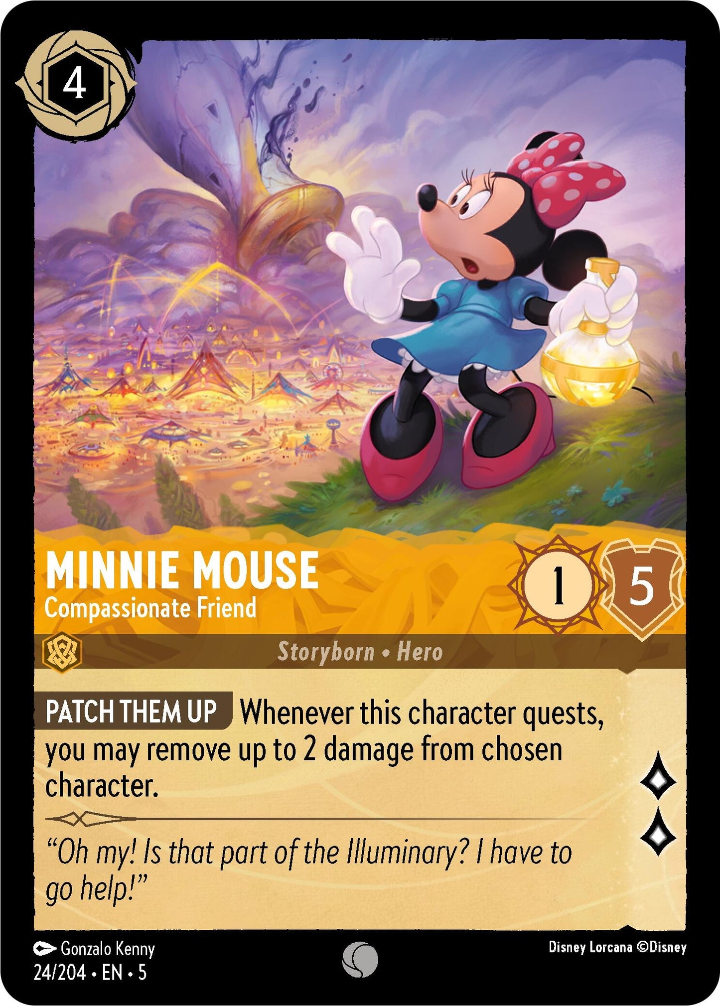 Image for Minnie Mouse - Compassionate Friend (24/204) (Shimmering Skies) - Disney Lorcana