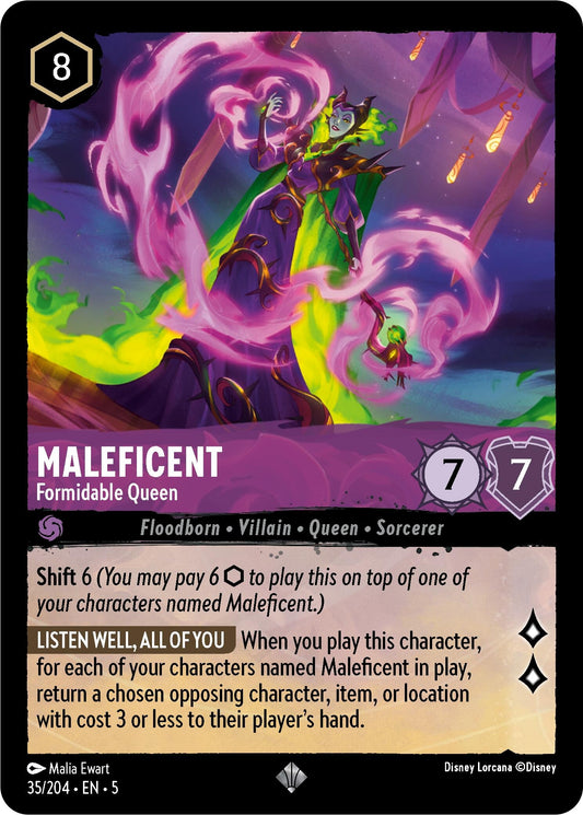 Image for Maleficent - Formidable Queen (35/204) (Shimmering Skies) - Disney Lorcana