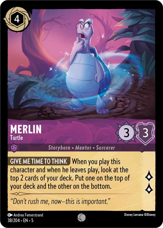 Image for Merlin - Turtle (38/204) (Shimmering Skies) - Disney Lorcana