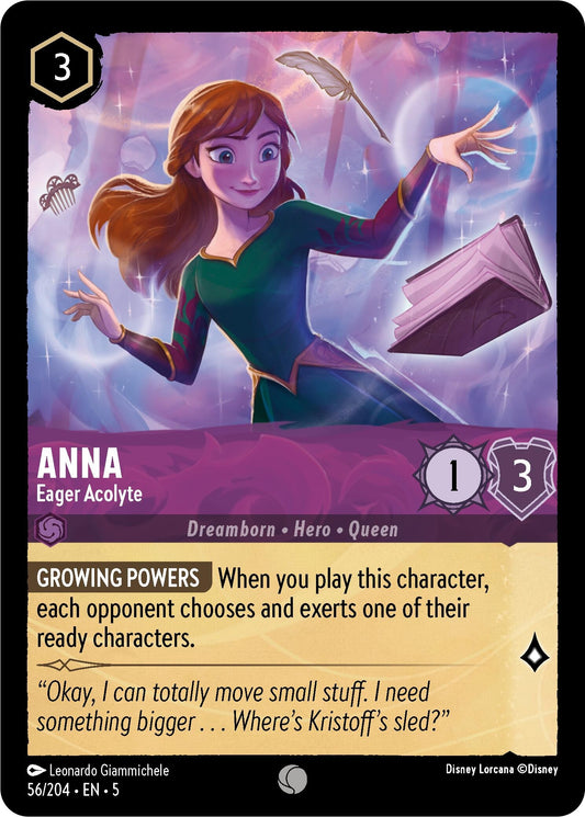 Image for Anna - Eager Acolyte (56/204) (Shimmering Skies) - Disney Lorcana