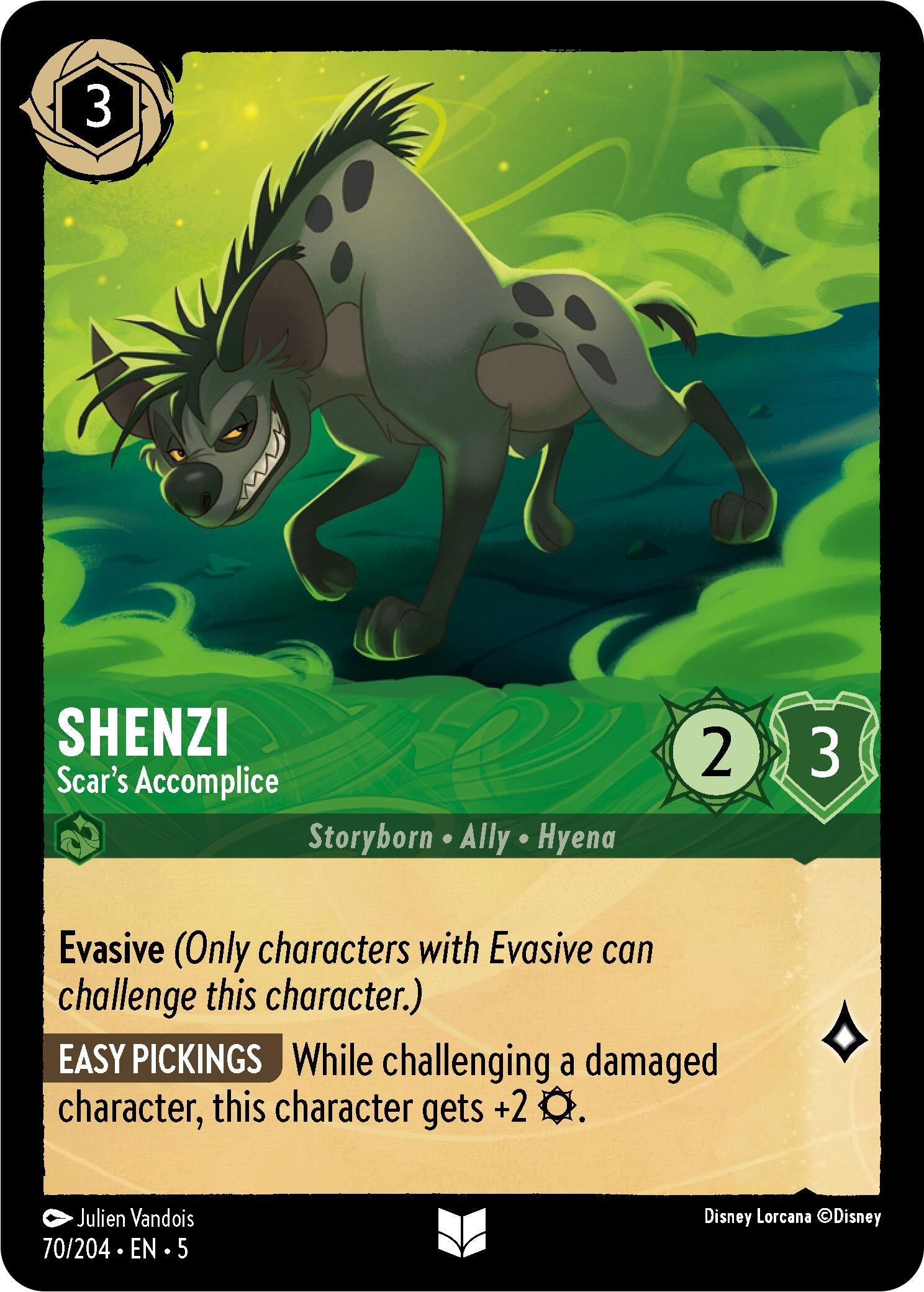 Image for Shenzi - Scar's Accomplice (70/204) (Shimmering Skies) - Disney Lorcana