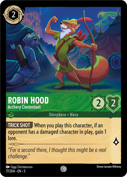 Image for Robin Hood - Archery Contestant (77/204) (Shimmering Skies) - Disney Lorcana