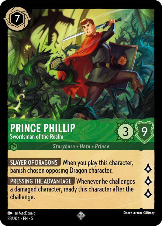 Image for Prince Phillip - Swordsman of the Realm (83/204) (Shimmering Skies) - Disney Lorcana