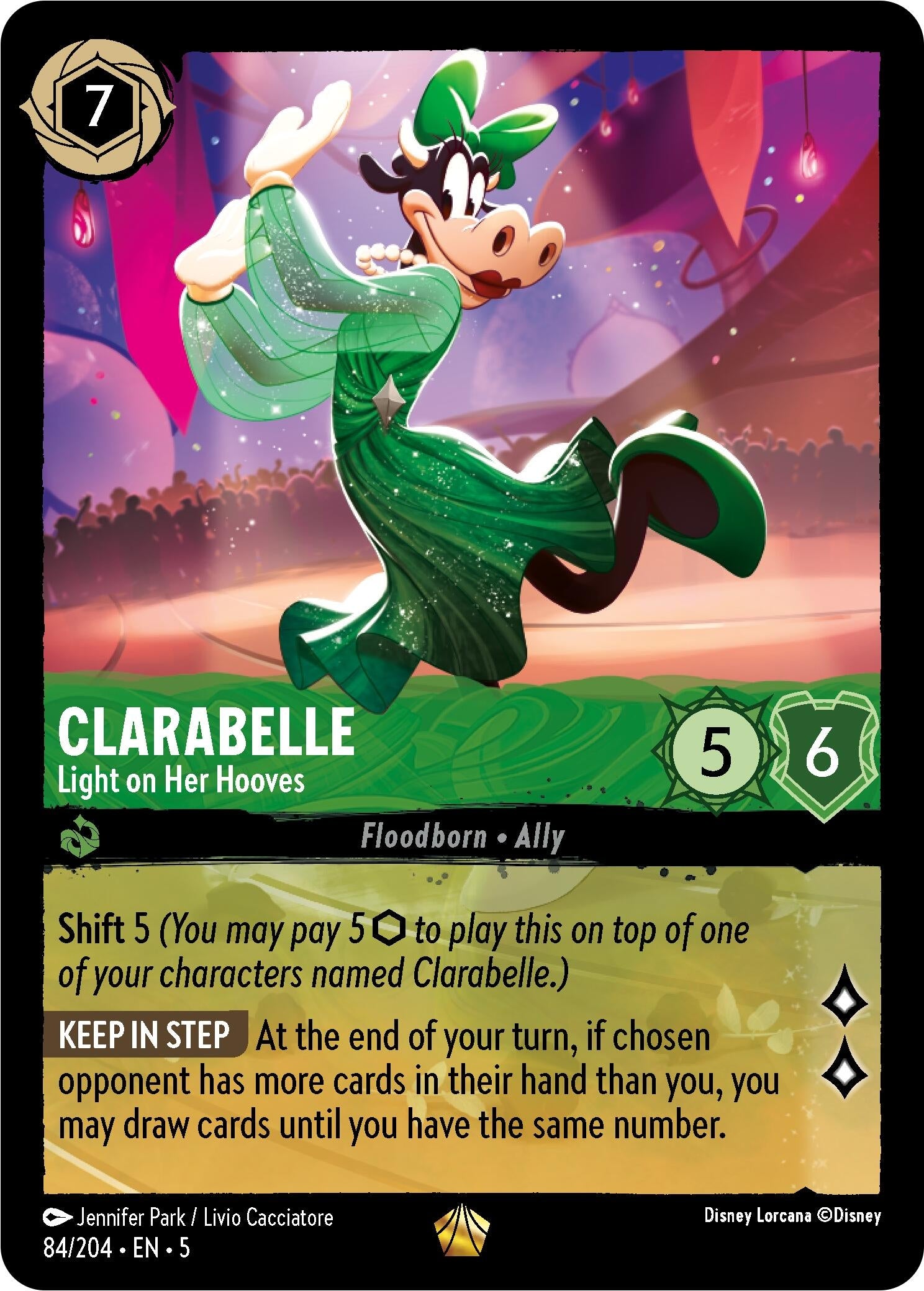Image for Clarabelle - Light on Her Hooves (84/204) (Shimmering Skies) - Disney Lorcana