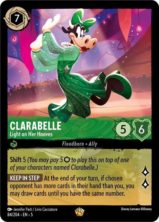 Image for Clarabelle - Light on Her Hooves (84/204) (Shimmering Skies) - Disney Lorcana