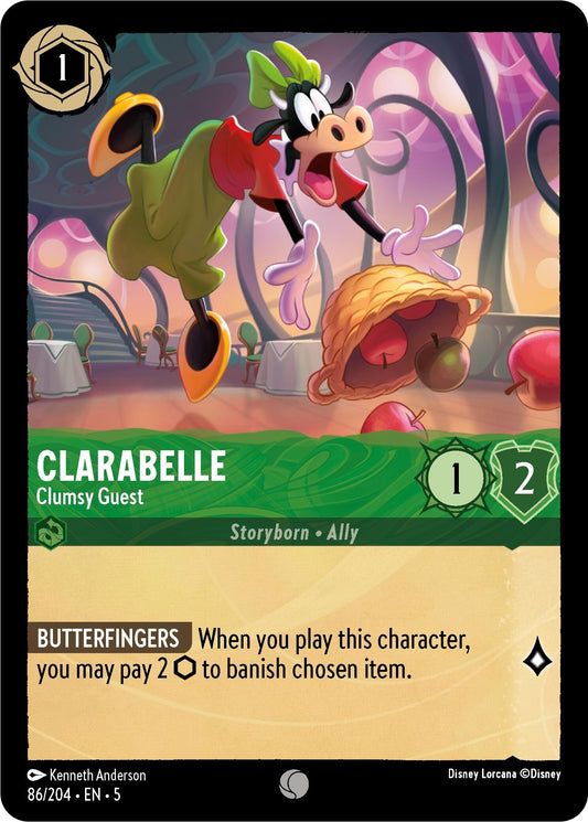 Image for Clarabelle - Clumsy Guest (86/204) (Shimmering Skies) - Disney Lorcana