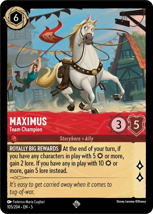Image for Maximus - Team Champion (105/204) (Shimmering Skies) - Disney Lorcana