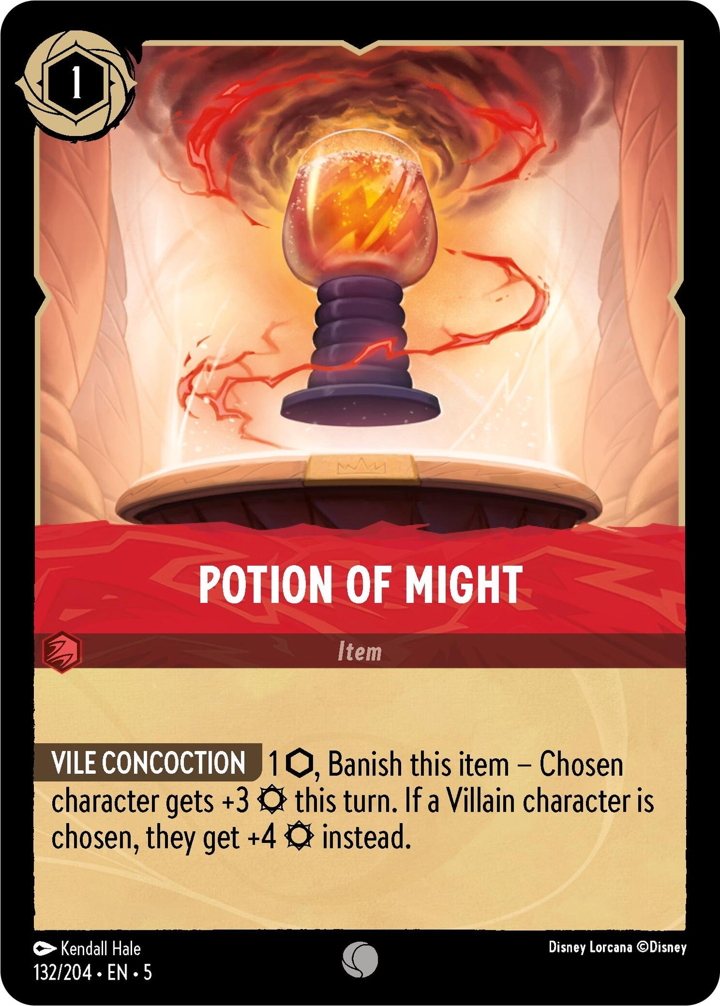 Image for Potion of Might (132/204) (Shimmering Skies) - Disney Lorcana