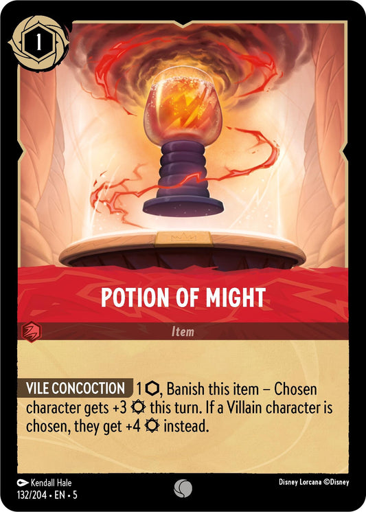 Image for Potion of Might (132/204) (Shimmering Skies) - Disney Lorcana