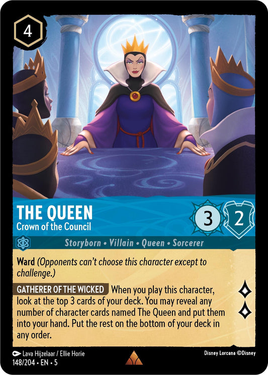 Image for The Queen - Crown of the Council (148/204) (Shimmering Skies) - Disney Lorcana